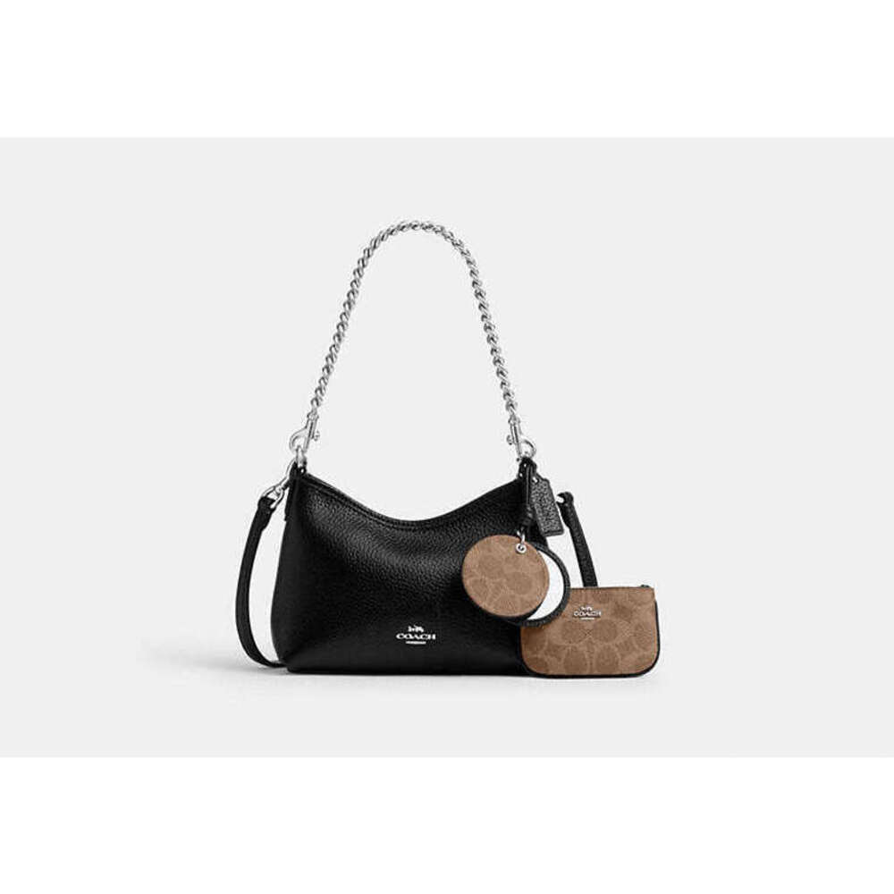 Laurel Small Shoulder Bag With Mirror Charm And Pouch